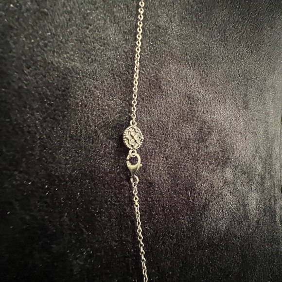 Frieda Rothman mixed metal CZ Station Necklace | Size 40" - Picture 6 of 7